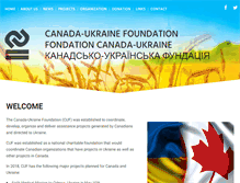 Tablet Screenshot of cufoundation.ca